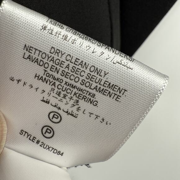 BCBGMAXAZRIA Medium Jumpsuit Long Sleeve Surplice Black Tie Waist Party - Picture 9 of 13